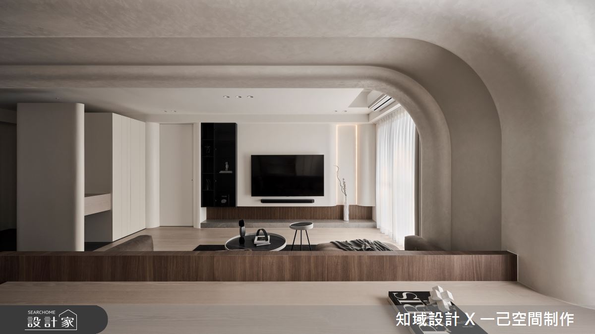 31坪中古屋(5~15年)＿現代風客廳書房工作區案例圖片＿知域設計 X 一己空間制作＿一己_築之11