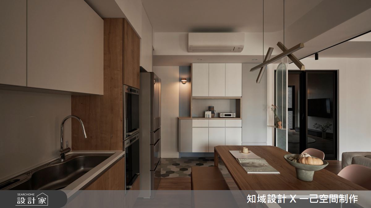 25坪新成屋(5年以下)＿北歐風玄關餐廳廚房中島案例圖片＿知域設計 X 一己空間制作＿知域_韶曦之13