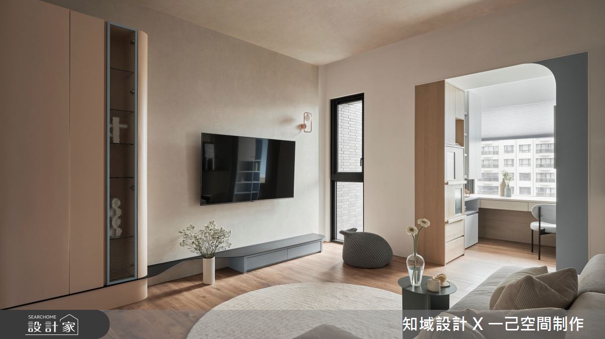 25坪新成屋(5年以下)＿北歐風客廳書房工作區案例圖片＿知域設計 X 一己空間制作＿知域_韶曦之1