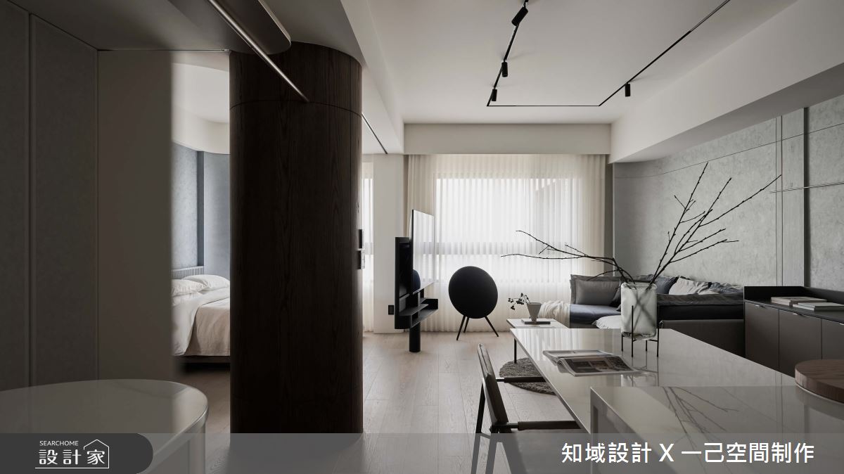20坪新成屋(5年以下)＿混搭風客廳餐廳臥室案例圖片＿知域設計 X 一己空間制作＿一己_霏之5