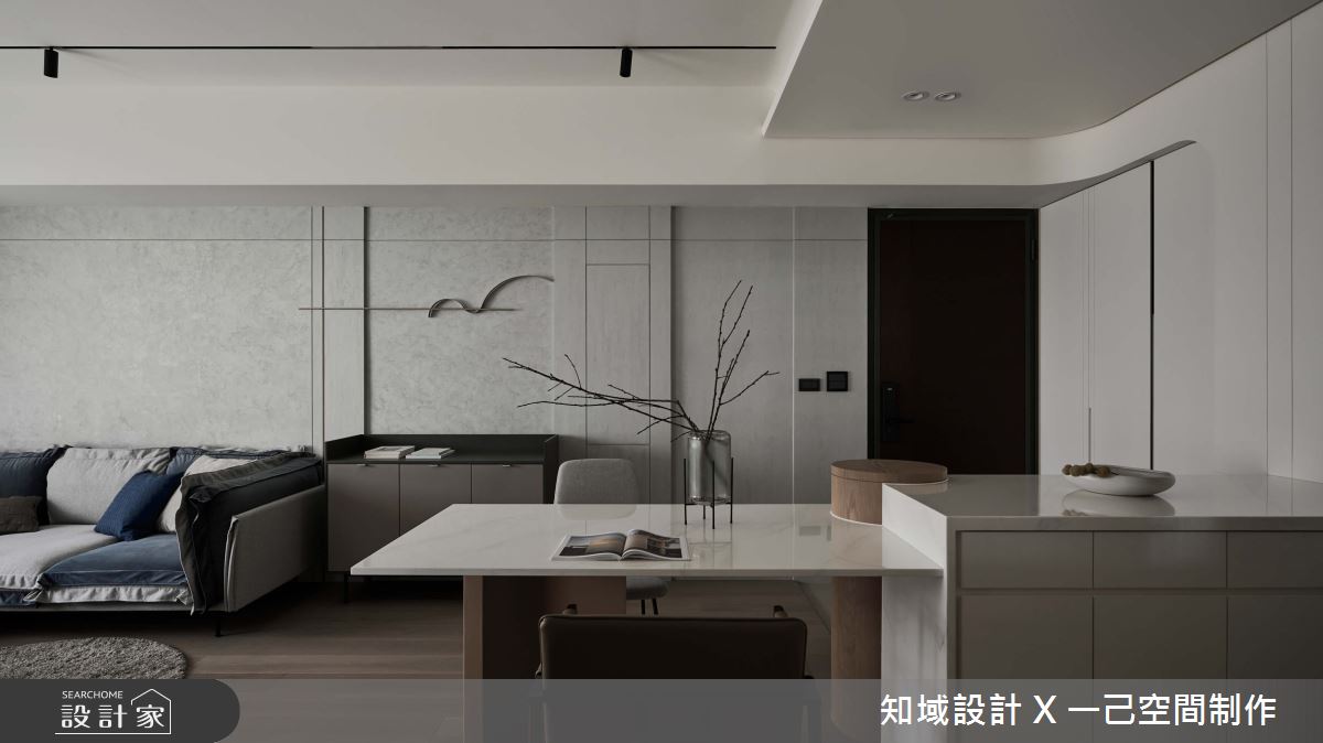 20坪新成屋(5年以下)＿混搭風客廳餐廳中島案例圖片＿知域設計 X 一己空間制作＿一己_霏之6
