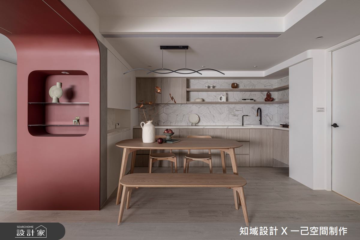 40坪老屋(16~30年)＿現代風餐廳廚房案例圖片＿知域設計 X 一己空間制作＿知域_嫣之4