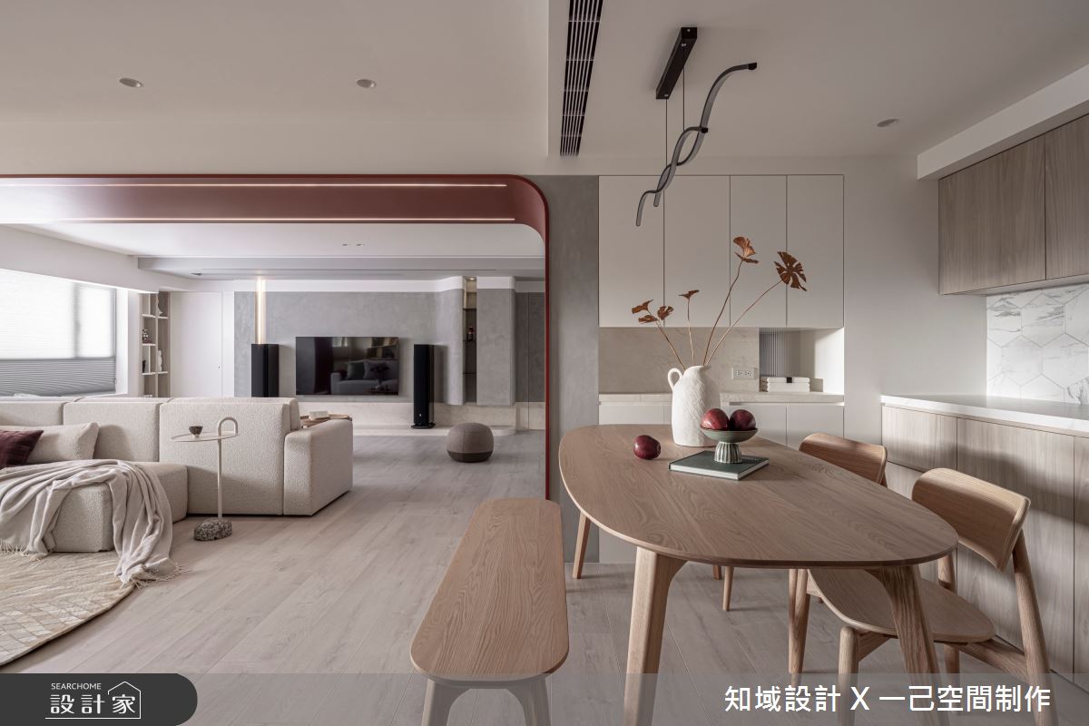 40坪老屋(16~30年)＿現代風客廳餐廳案例圖片＿知域設計 X 一己空間制作＿知域_嫣之9