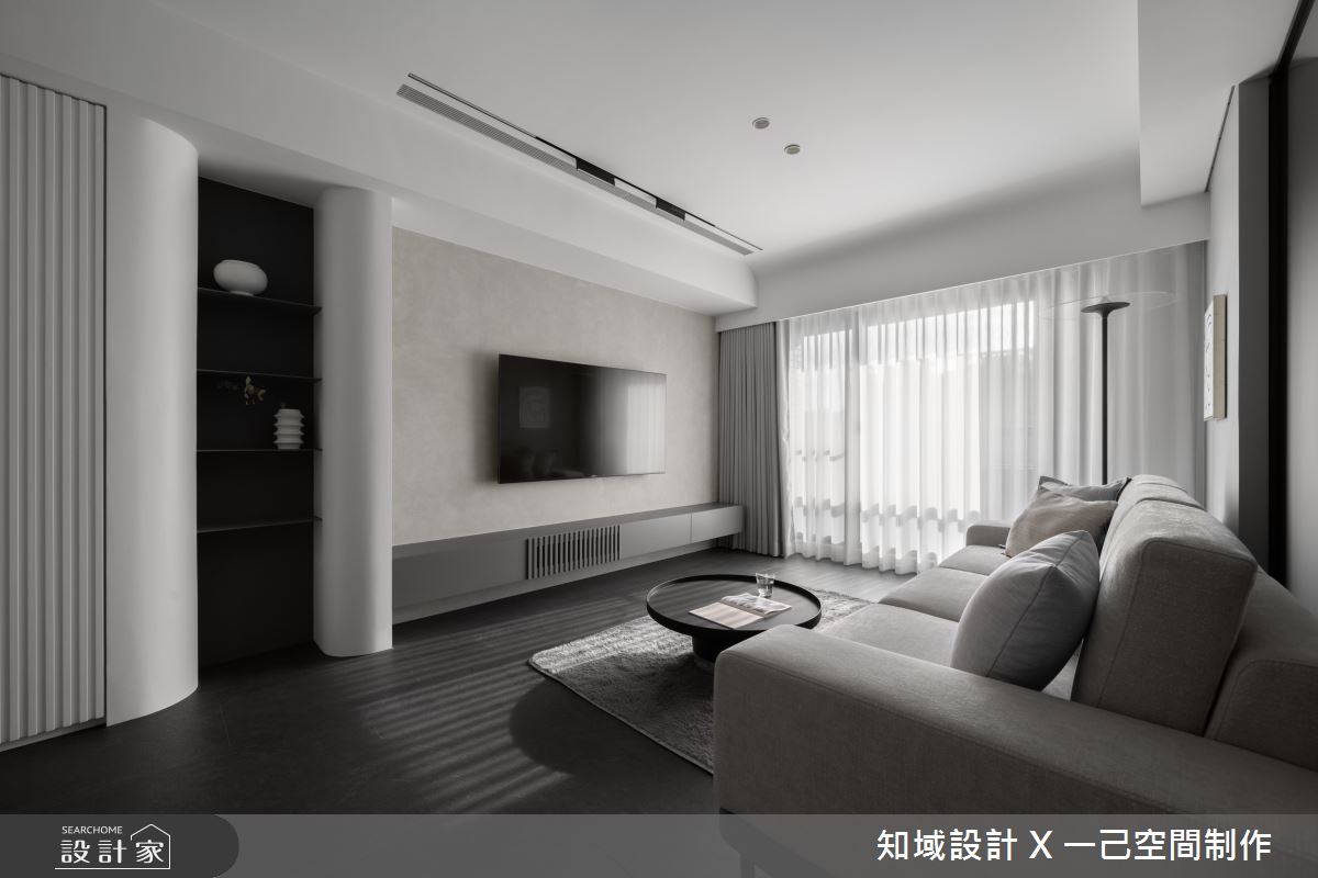 18坪新成屋(5年以下)＿現代風客廳案例圖片＿知域設計 X 一己空間制作＿一己_黛之7