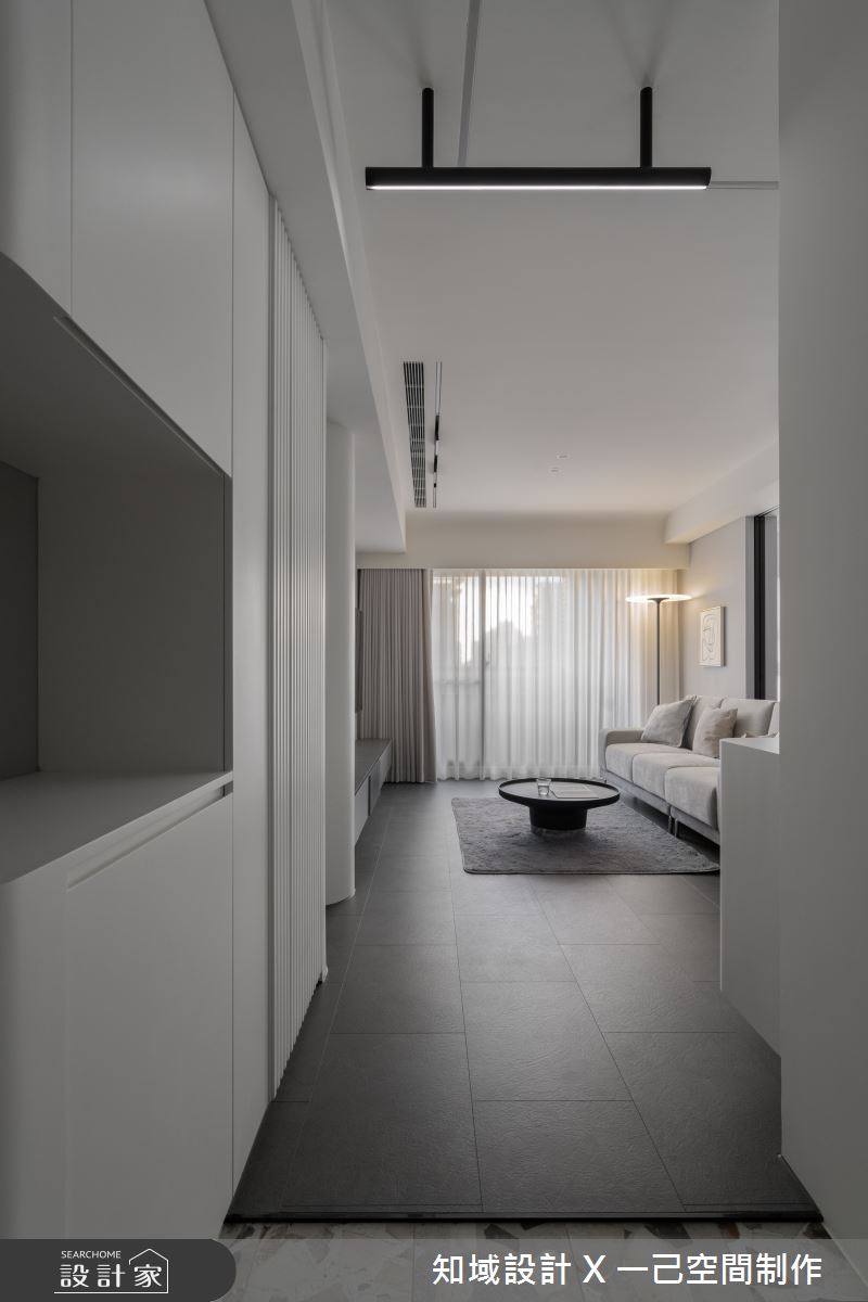 18坪新成屋(5年以下)＿現代風玄關客廳案例圖片＿知域設計 X 一己空間制作＿一己_黛之4