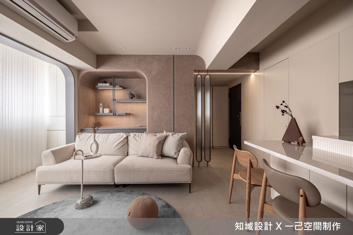 22坪老屋(31~40年)＿北歐風玄關客廳餐廳案例圖片＿知域設計 X 一己空間制作＿知域_晗之15