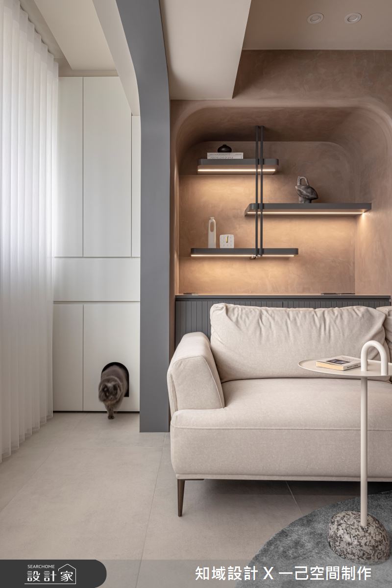 22坪老屋(31~40年)＿北歐風客廳寵物案例圖片＿知域設計 X 一己空間制作＿知域_晗之9