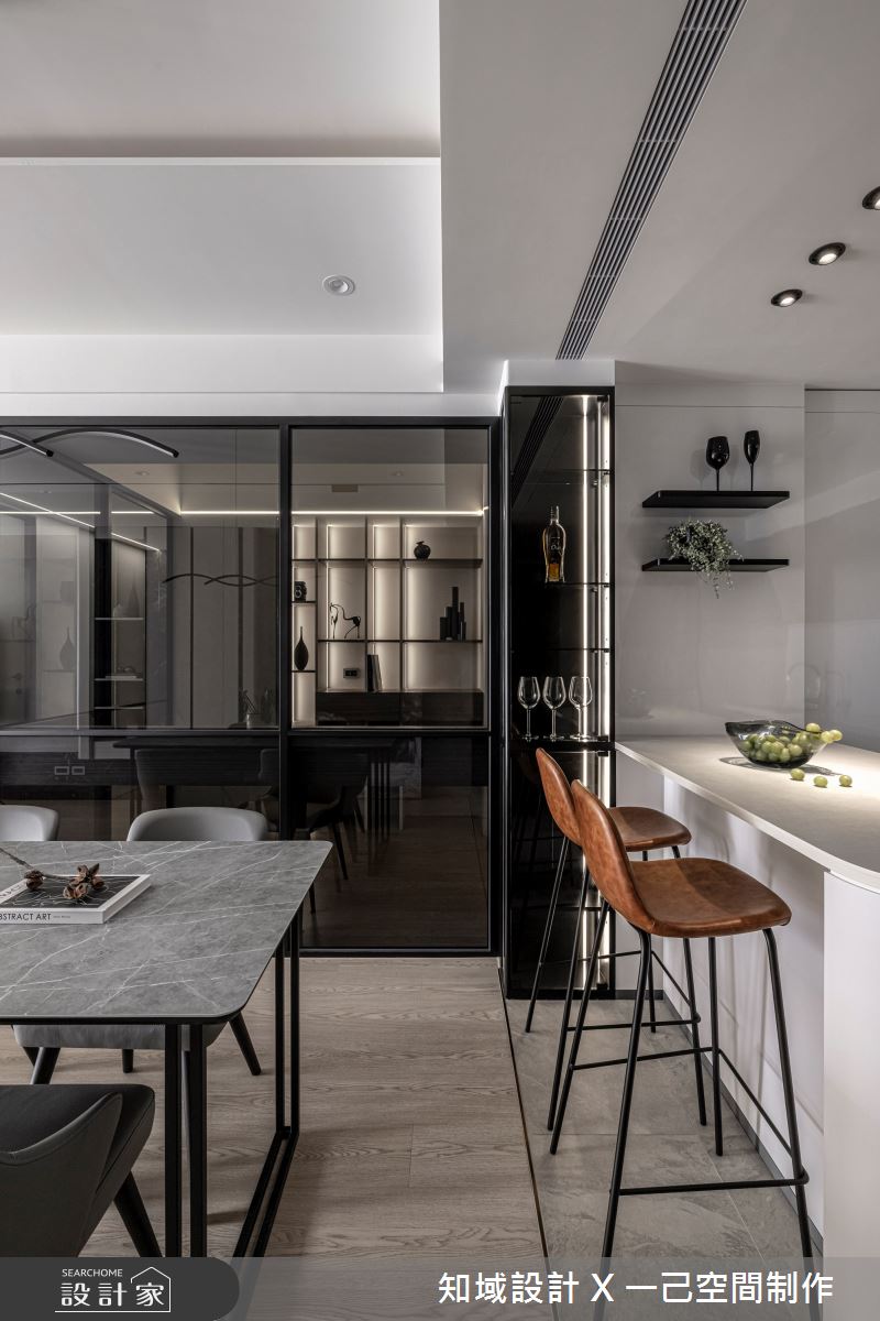 21坪新成屋(5年以下)＿混搭風餐廳吧檯案例圖片＿知域設計 X 一己空間制作＿一己_彼時之4