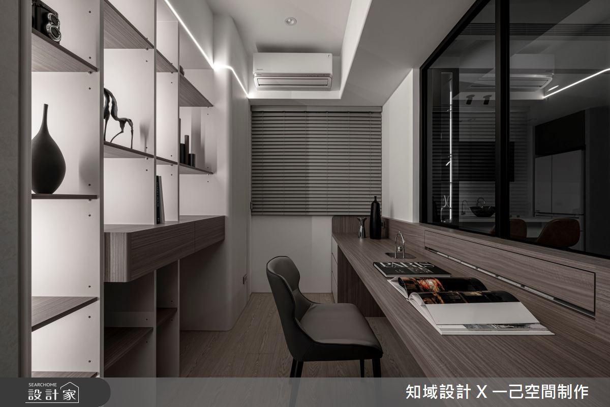 21坪新成屋(5年以下)＿混搭風書房工作區案例圖片＿知域設計 X 一己空間制作＿一己_彼時之12