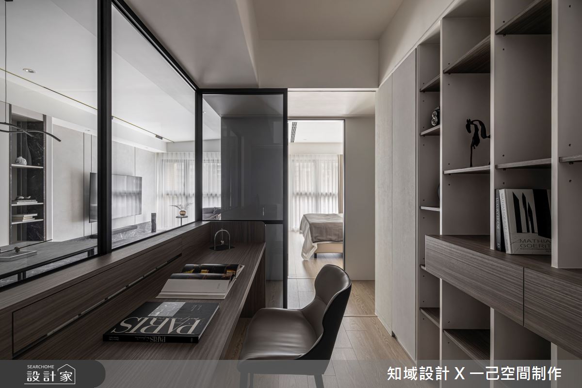 21坪新成屋(5年以下)＿混搭風客廳書房工作區案例圖片＿知域設計 X 一己空間制作＿一己_彼時之13