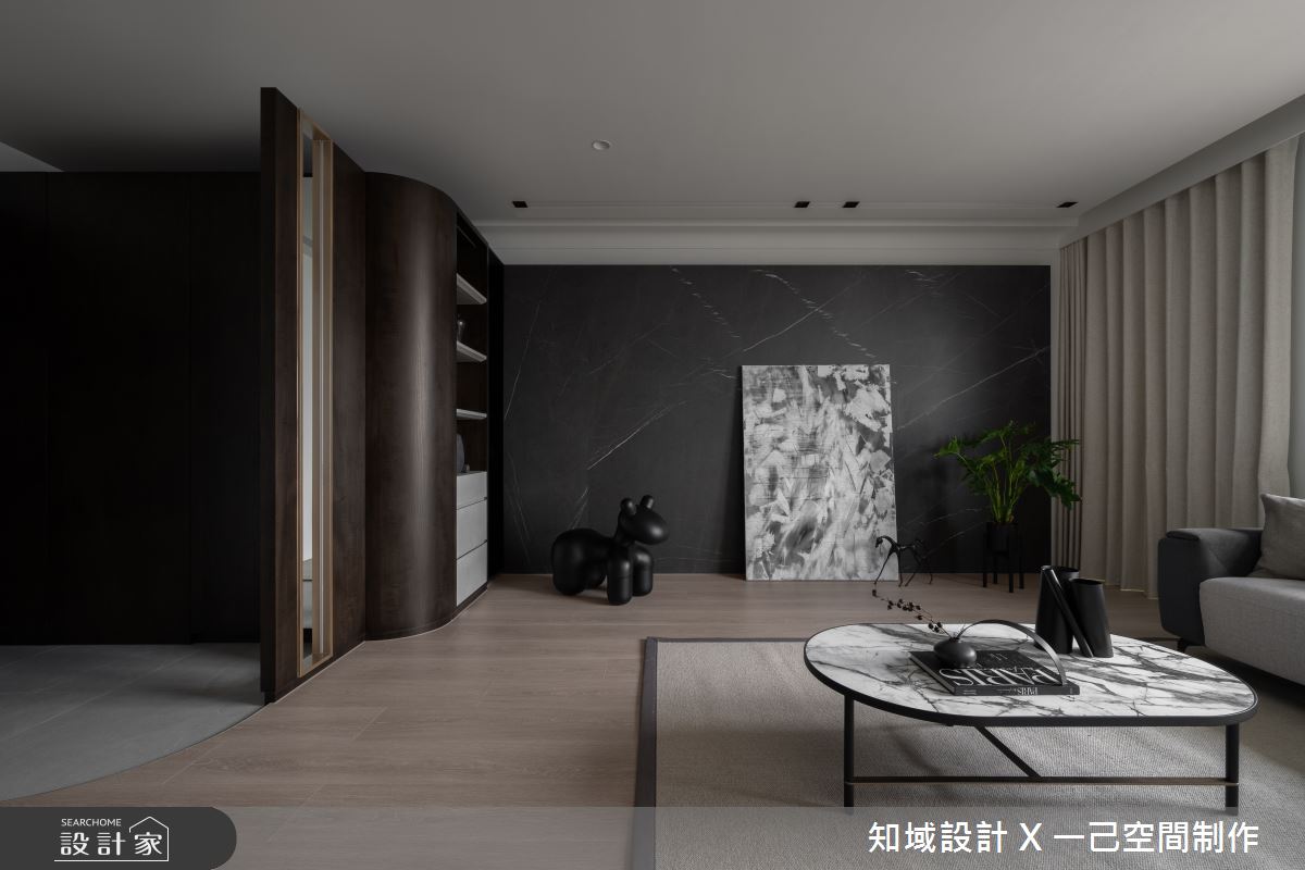 25坪新成屋(5年以下)＿現代風玄關客廳案例圖片＿知域設計 X 一己空間制作＿一己_玹之4