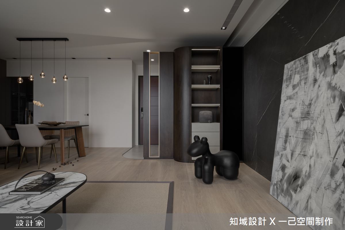 25坪新成屋(5年以下)＿現代風玄關客廳餐廳案例圖片＿知域設計 X 一己空間制作＿一己_玹之7