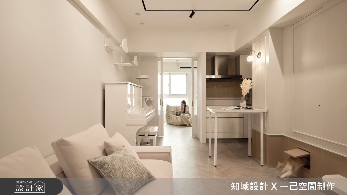 16坪中古屋(5~15年)＿混搭風客廳餐廳廚房案例圖片＿知域設計 X 一己空間制作＿知域_琁之11