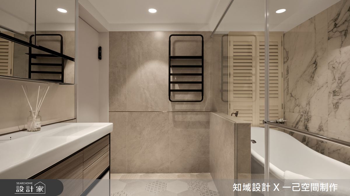 16坪中古屋(5~15年)＿混搭風浴室案例圖片＿知域設計 X 一己空間制作＿知域_琁之19