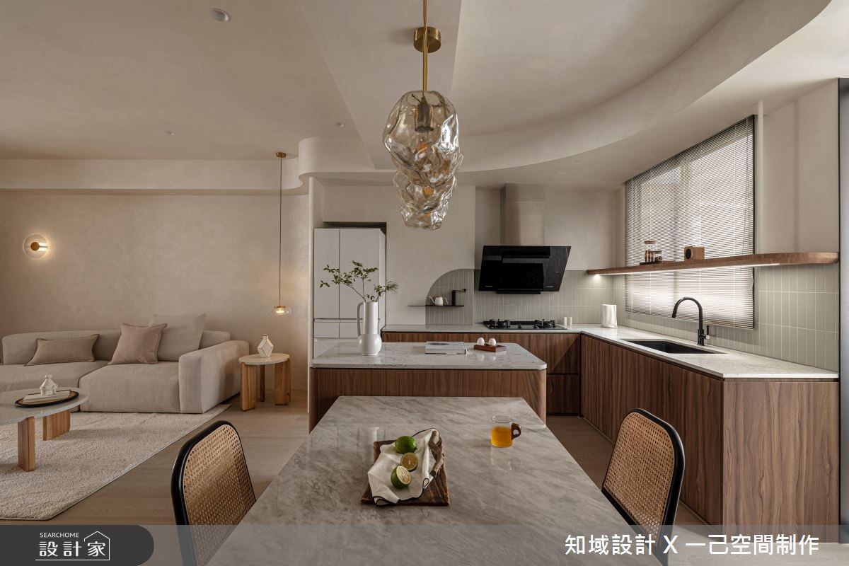 22坪中古屋(5~15年)＿混搭風客廳餐廳廚房案例圖片＿知域設計 X 一己空間制作＿知域_泠之12