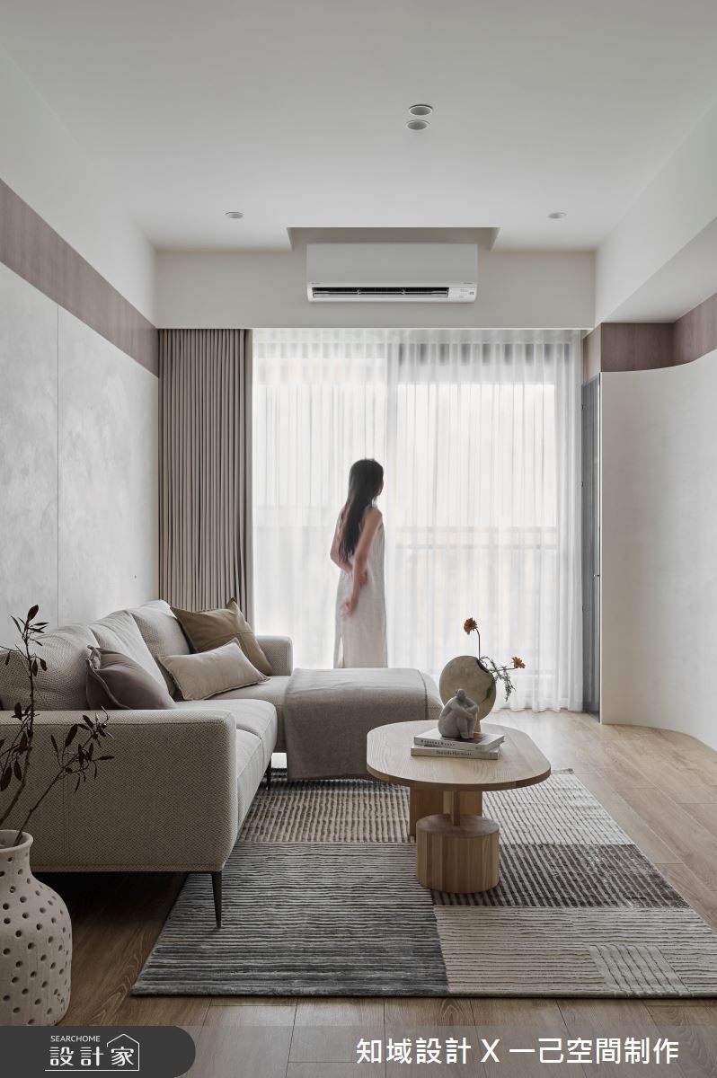 22坪新成屋(5年以下)＿混搭風客廳案例圖片＿知域設計 X 一己空間制作＿知域_秋坵之5