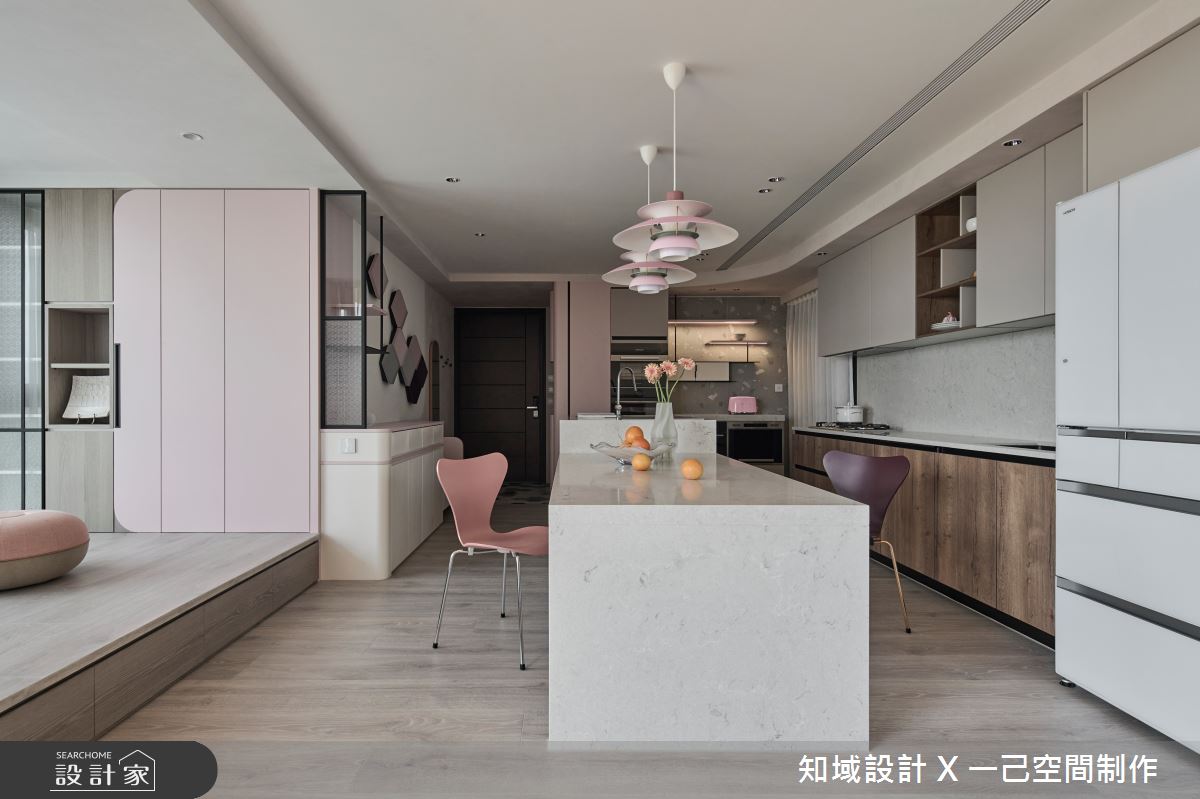 63坪新成屋(5年以下)＿北歐風玄關餐廳廚房中島案例圖片＿知域設計 X 一己空間制作＿知域_晞之5