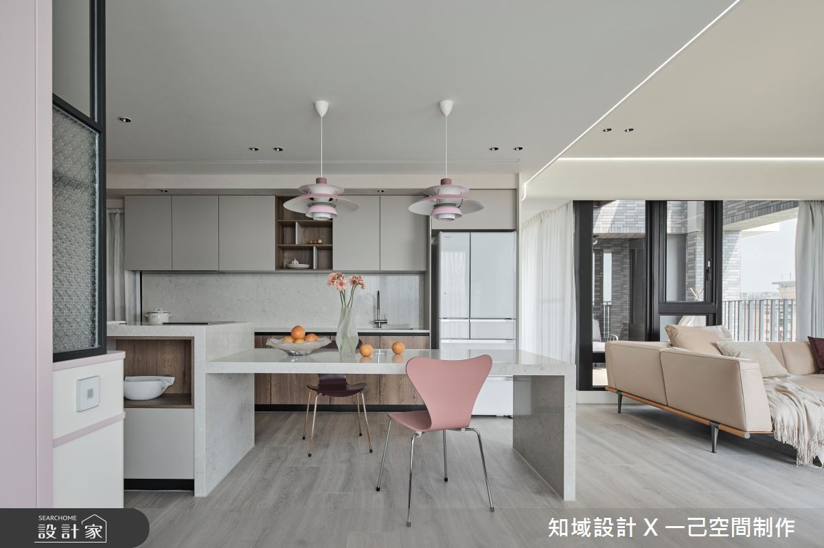 63坪新成屋(5年以下)＿北歐風客廳餐廳廚房中島案例圖片＿知域設計 X 一己空間制作＿知域_晞之7