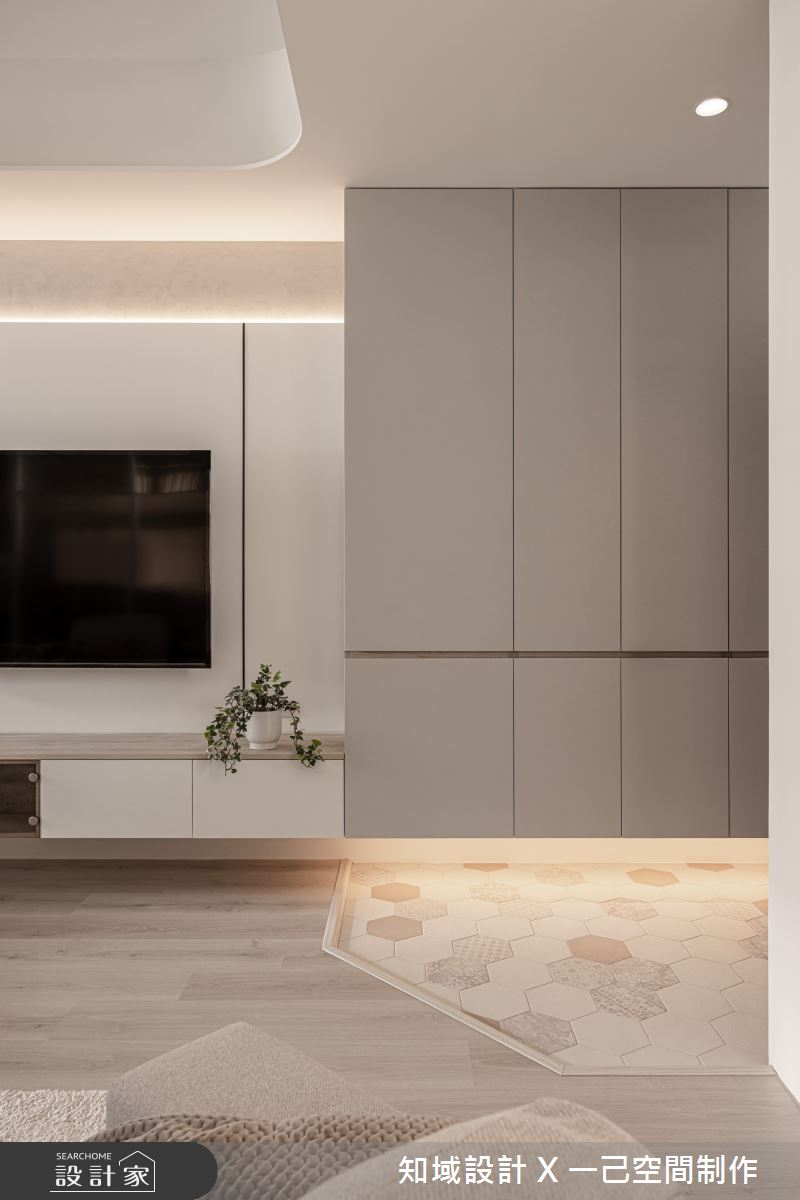 23坪中古屋(5~15年)＿北歐風玄關客廳案例圖片＿知域設計 X 一己空間制作＿知域_稌之2
