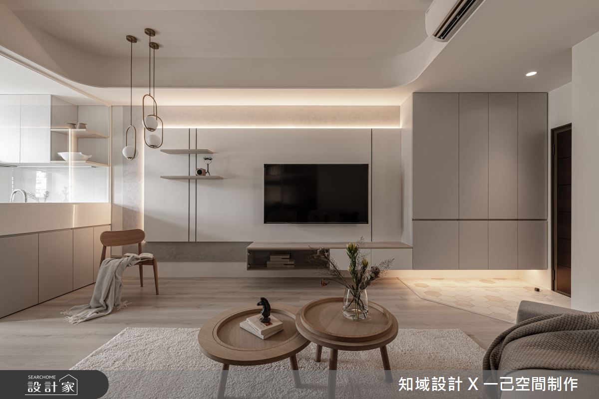 23坪中古屋(5~15年)＿北歐風客廳案例圖片＿知域設計 X 一己空間制作＿知域_稌之3
