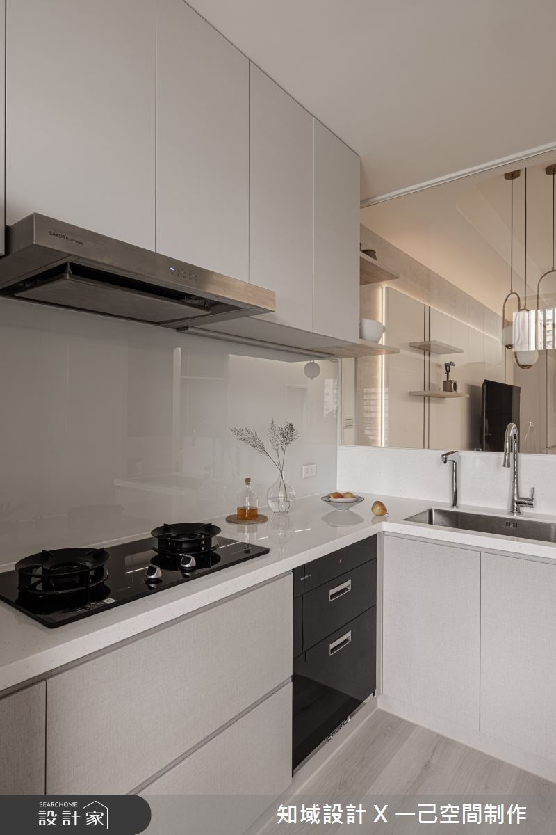 23坪中古屋(5~15年)＿北歐風廚房案例圖片＿知域設計 X 一己空間制作＿知域_稌之6