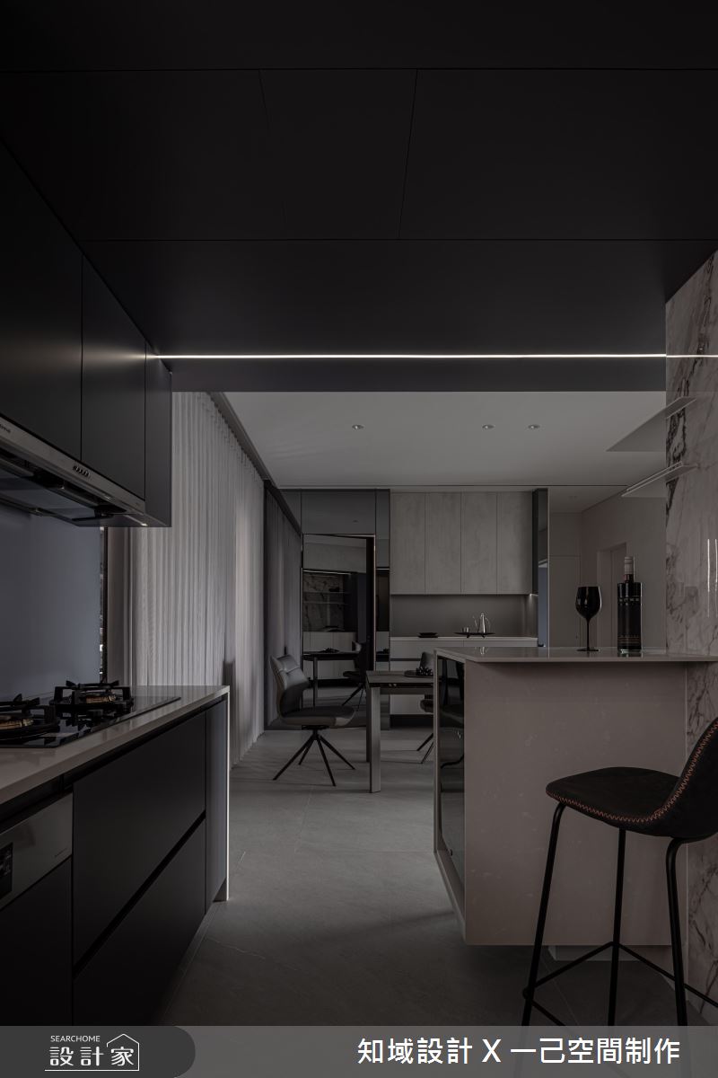 30坪老屋(41~50年)＿現代風廚房吧檯案例圖片＿知域設計 X 一己空間制作＿一己_灝之15
