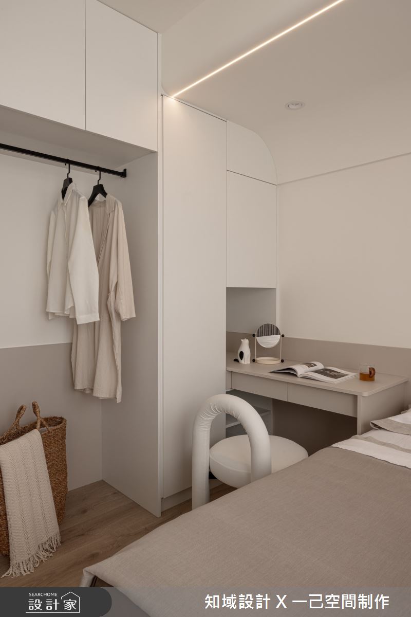 16坪中古屋(5~15年)＿侘寂風臥室案例圖片＿知域設計 X 一己空間制作＿知域_彌之13