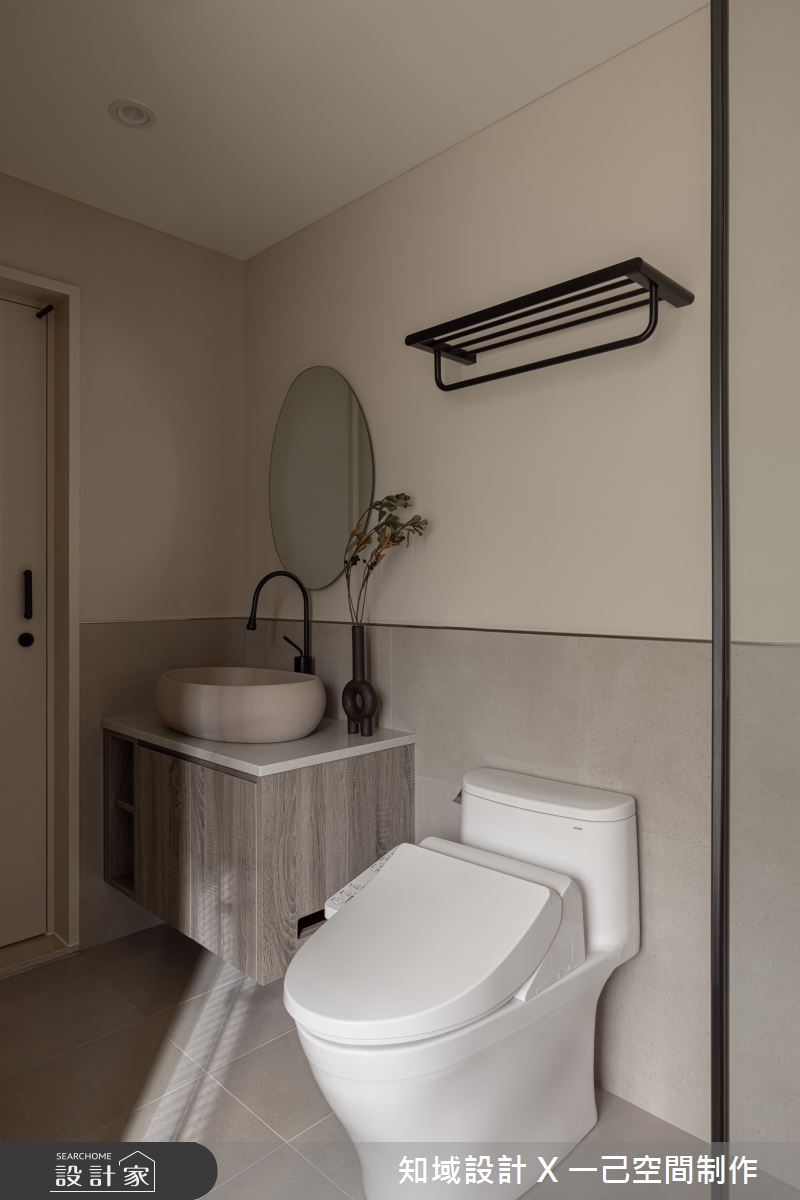 16坪中古屋(5~15年)＿侘寂風浴室案例圖片＿知域設計 X 一己空間制作＿知域_彌之17