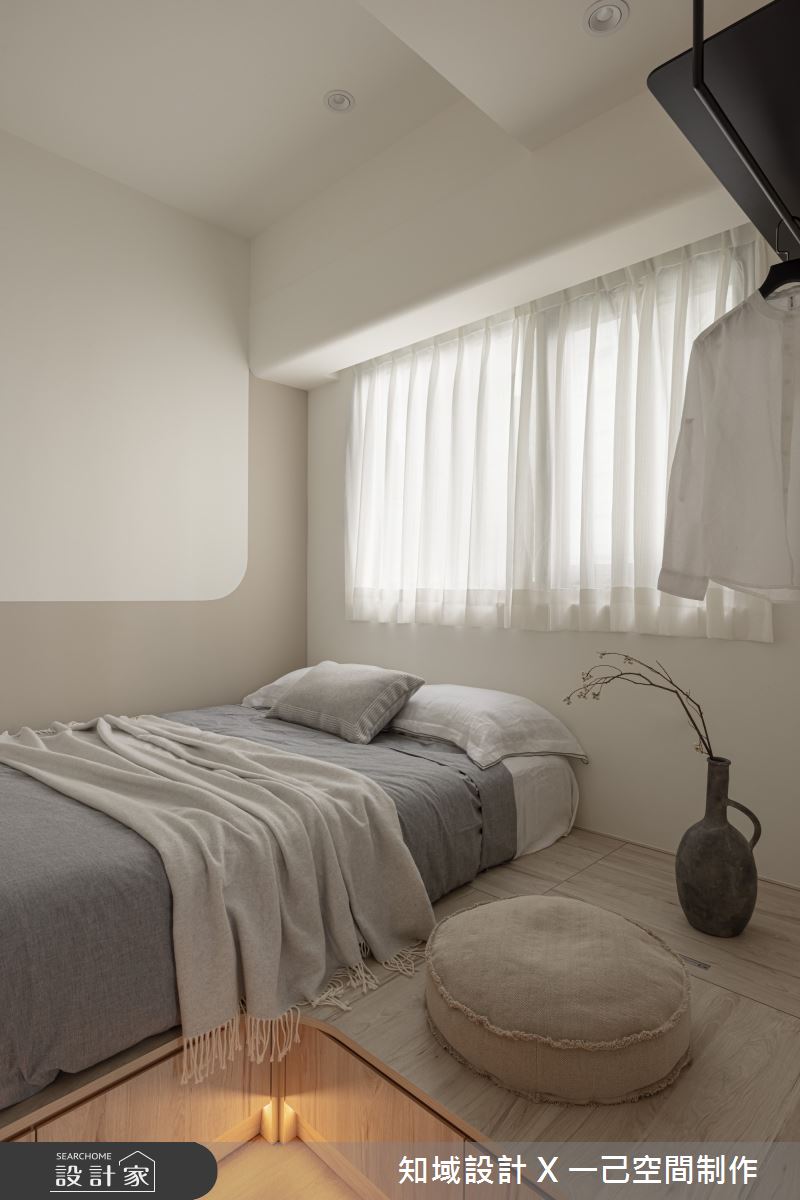 16坪中古屋(5~15年)＿侘寂風臥室案例圖片＿知域設計 X 一己空間制作＿知域_彌之19
