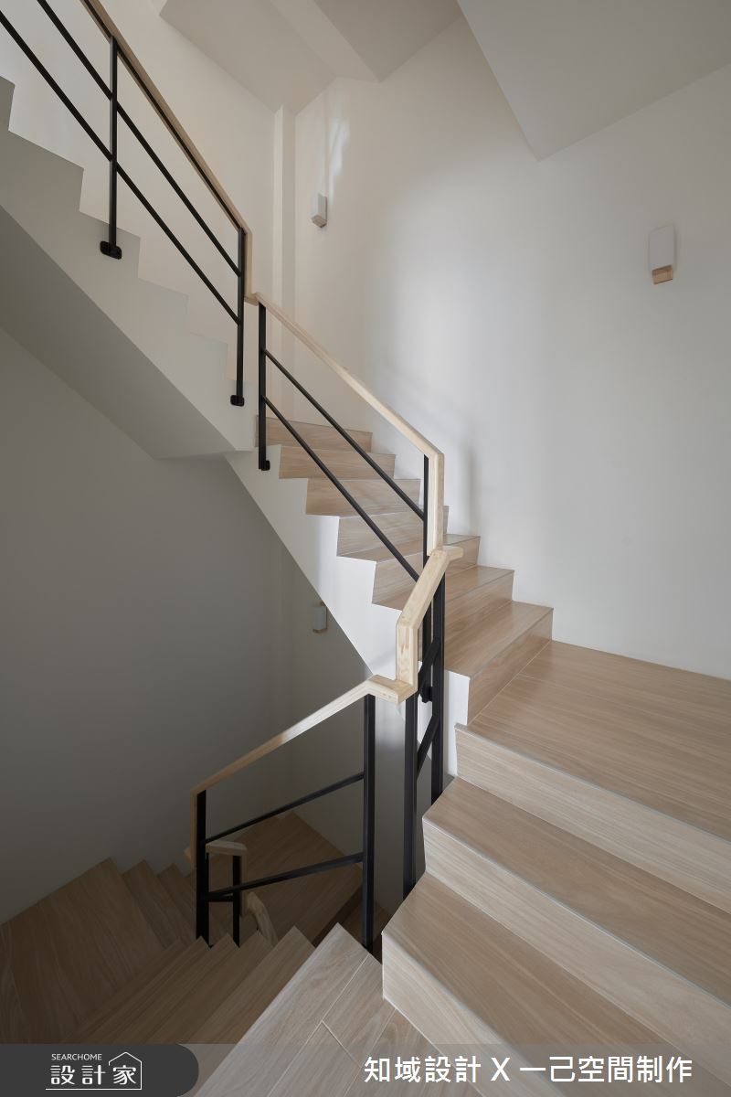200坪新成屋(5年以下)＿北歐風樓梯案例圖片＿知域設計 X 一己空間制作＿知域_暉之7