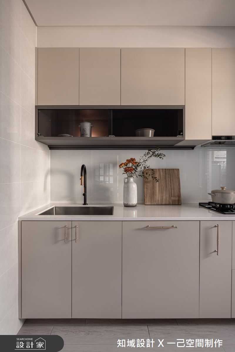 18坪新成屋(5年以下)＿混搭風廚房案例圖片＿知域設計 X 一己空間制作＿知域_朧 Hazy之15