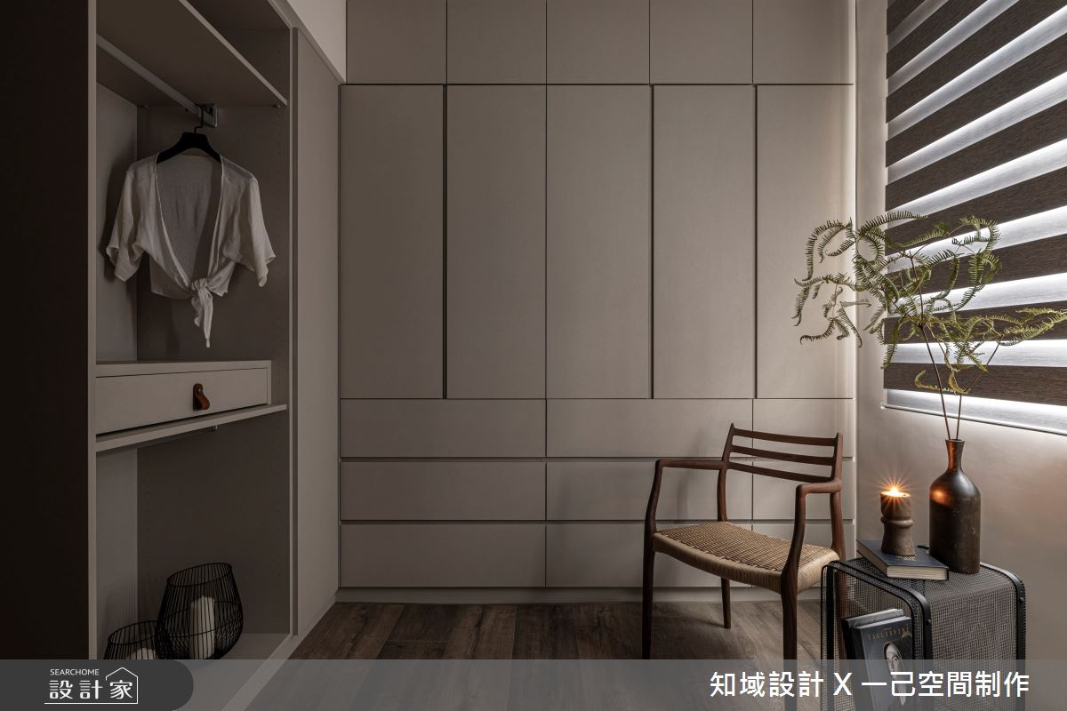 22坪中古屋(5~15年)＿日式侘寂風更衣間案例圖片＿知域設計 X 一己空間制作＿一己_旦曉之12