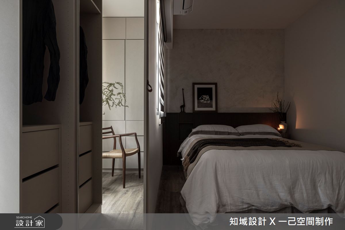 22坪中古屋(5~15年)＿日式侘寂風臥室案例圖片＿知域設計 X 一己空間制作＿一己_旦曉之14