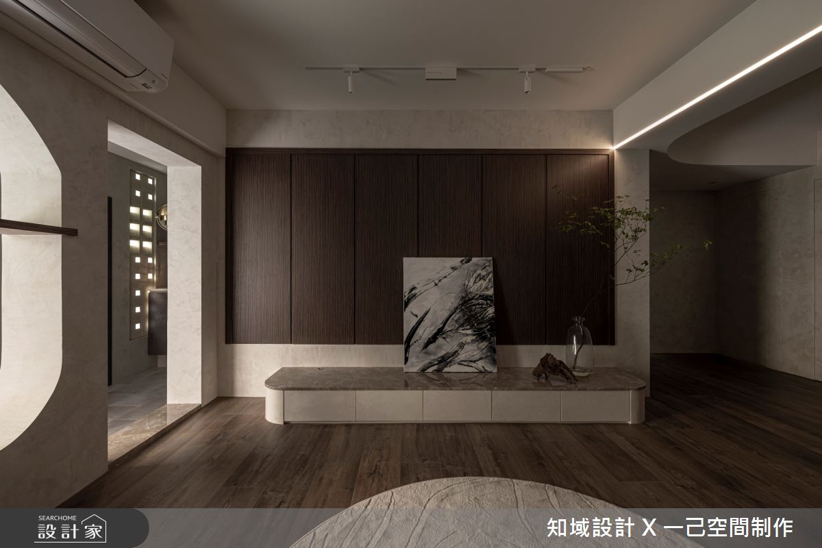 22坪中古屋(5~15年)＿日式侘寂風客廳案例圖片＿知域設計 X 一己空間制作＿一己_旦曉之4