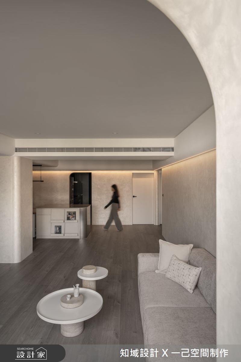 54坪中古屋(5~15年)＿簡約侘寂風客廳餐廳案例圖片＿知域設計 X 一己空間制作＿一己_槃之5
