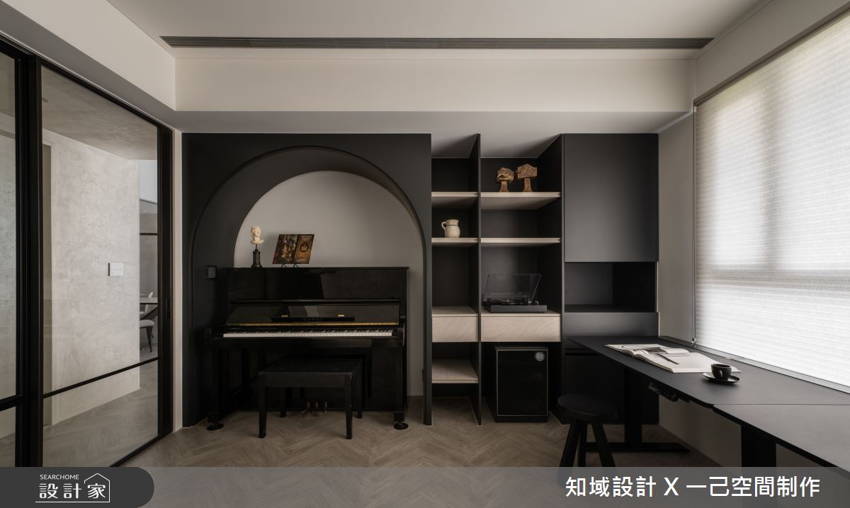 40坪中古屋(5~15年)＿現代風書房案例圖片＿知域設計 X 一己空間制作＿一己_泤之2