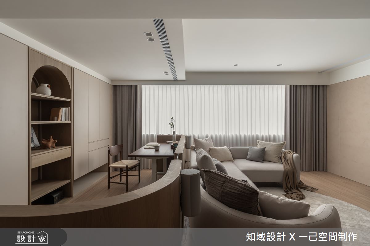老屋(50年以上)＿混搭風客廳書房案例圖片＿知域設計 X 一己空間制作＿知域_延亙之10