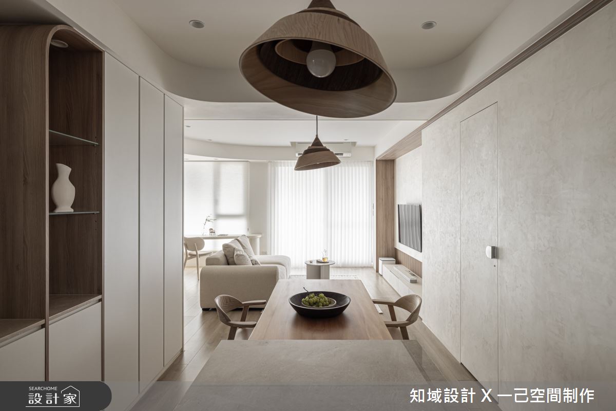 22坪新成屋(5年以下)＿北歐風客廳餐廳中島案例圖片＿知域設計 X 一己空間制作＿知域_然之8