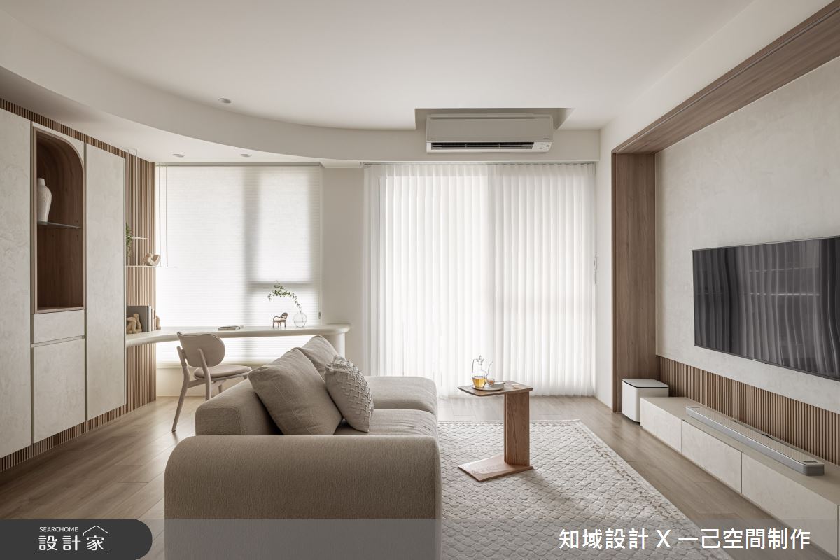 22坪新成屋(5年以下)＿北歐風客廳書房案例圖片＿知域設計 X 一己空間制作＿知域_然之2