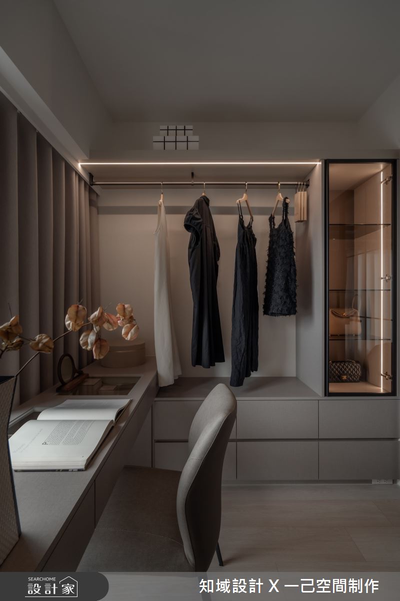 16坪新成屋(5年以下)＿混搭風更衣間案例圖片＿知域設計 X 一己空間制作＿知域_姯之16