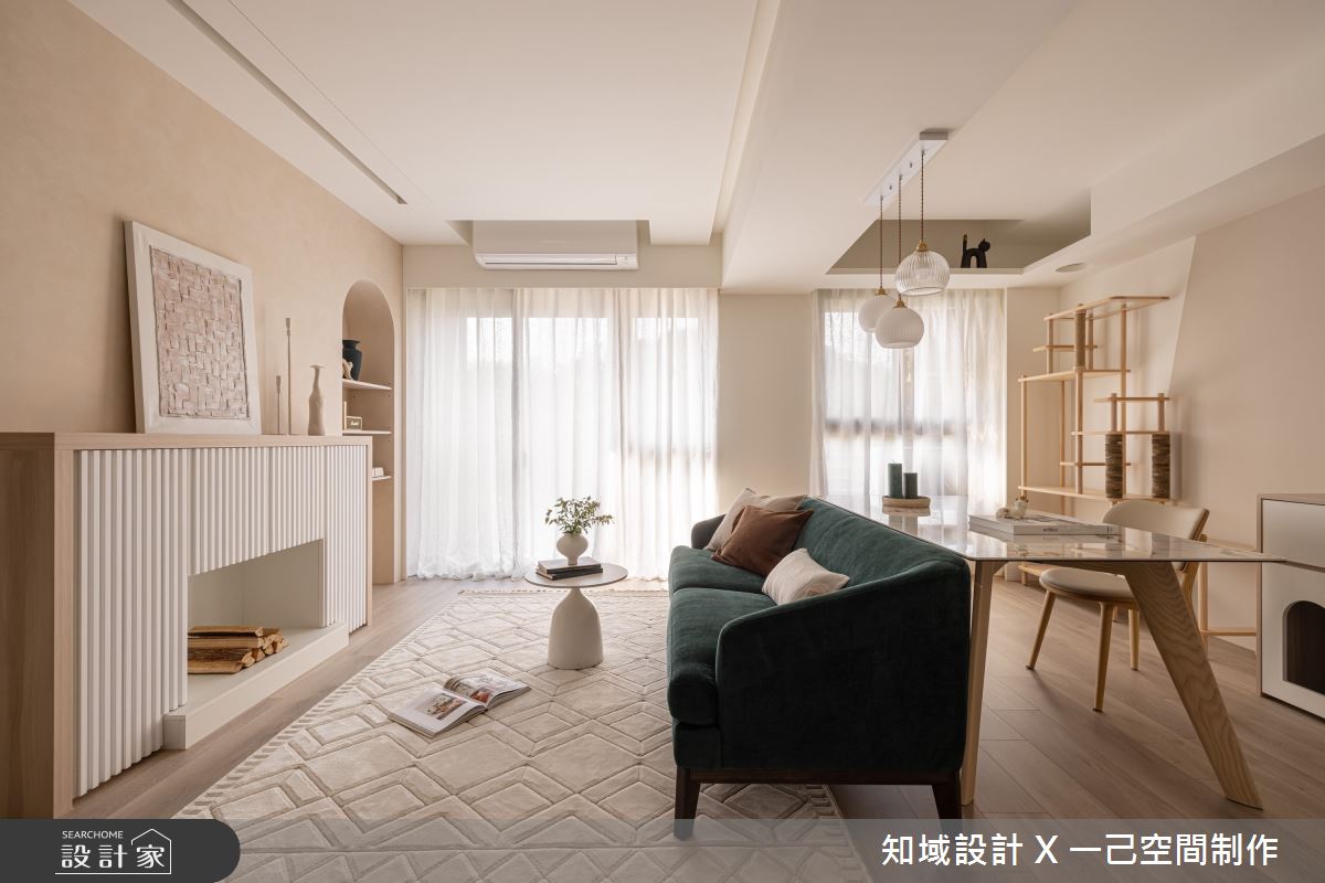 20坪新成屋(5年以下)＿北歐風客廳書房案例圖片＿知域設計 X 一己空間制作＿知域_嵐之7