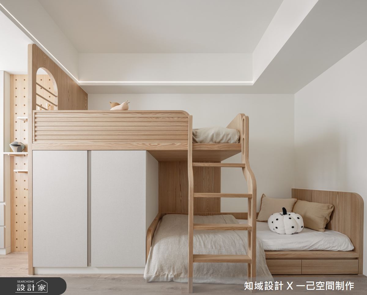 33坪中古屋(5~15年)＿北歐風臥室兒童房樓梯兒童房案例圖片＿知域設計 X 一己空間制作＿知域_枂之22