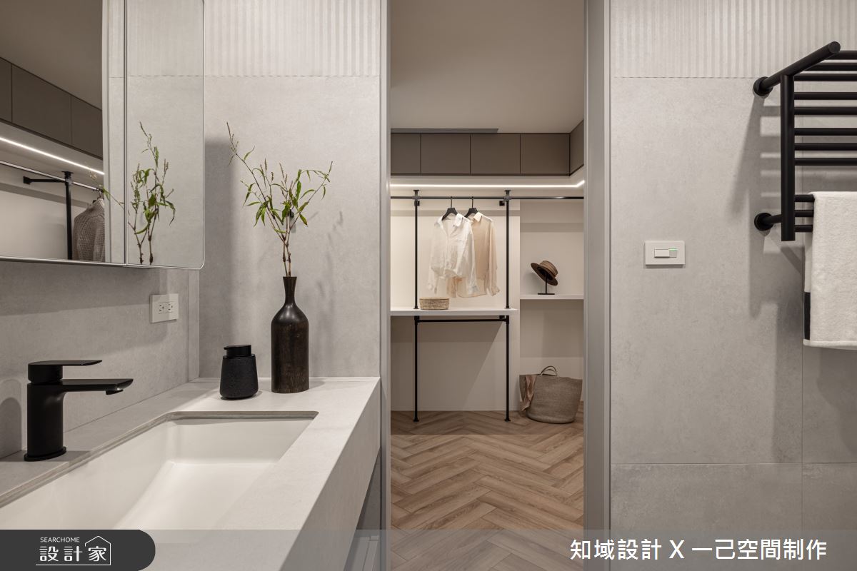 32坪新成屋(5年以下)＿混搭風更衣間浴室案例圖片＿知域設計 X 一己空間制作＿知域_棠之16