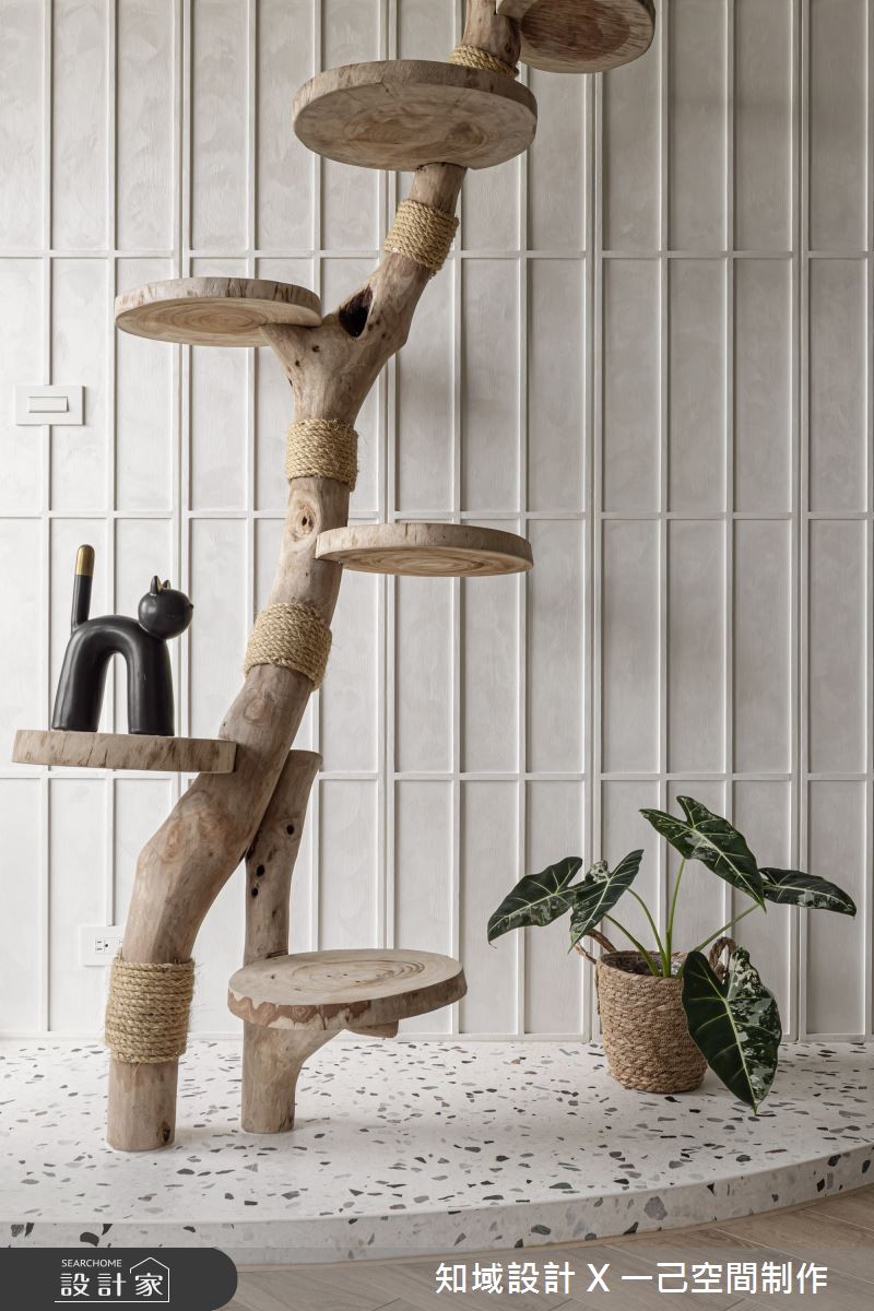 32坪新成屋(5年以下)＿混搭風客廳寵物案例圖片＿知域設計 X 一己空間制作＿知域_棠之11