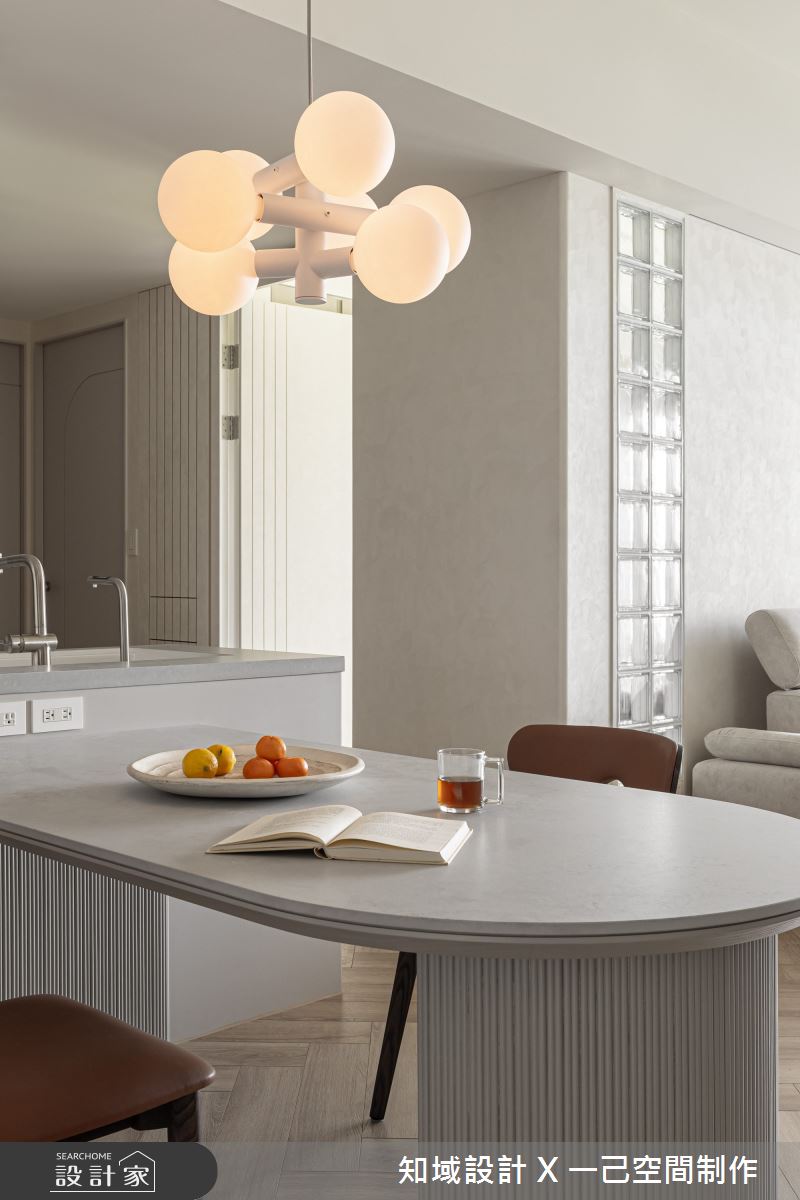 32坪新成屋(5年以下)＿混搭風餐廳中島案例圖片＿知域設計 X 一己空間制作＿知域_棠之6