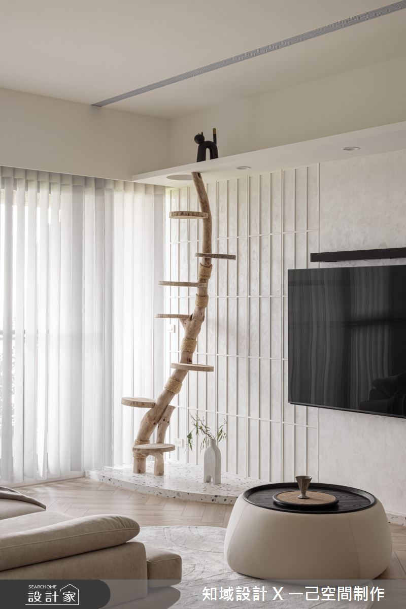 32坪新成屋(5年以下)＿混搭風客廳寵物案例圖片＿知域設計 X 一己空間制作＿知域_棠之9