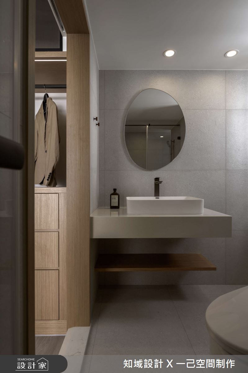 32坪老屋(31~40年)＿現代風更衣間浴室案例圖片＿知域設計 X 一己空間制作＿一己_暮澄之25