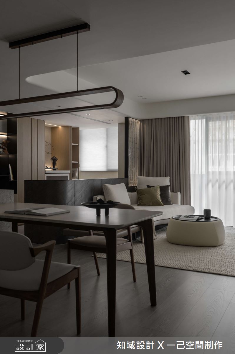 32坪老屋(31~40年)＿現代風客廳餐廳案例圖片＿知域設計 X 一己空間制作＿一己_暮澄之3