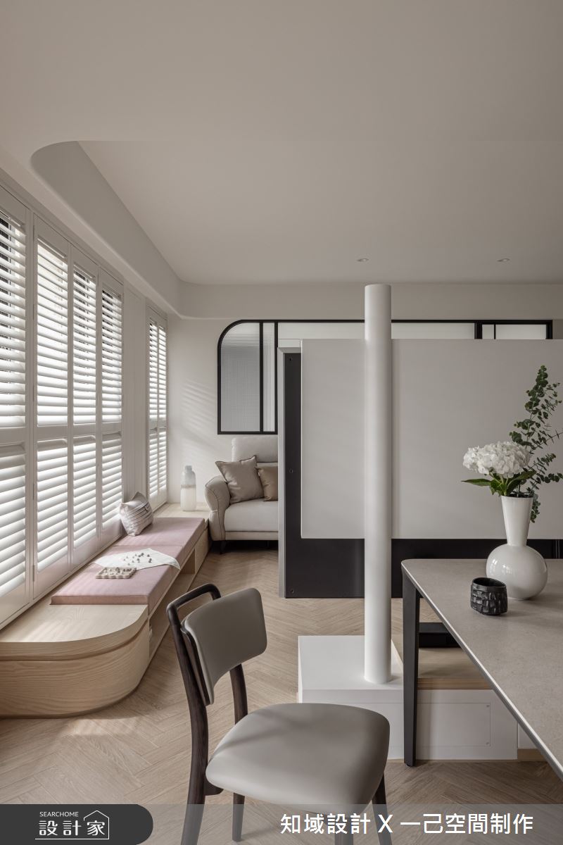 37坪新成屋(5年以下)＿混搭風客廳餐廳臥榻案例圖片＿知域設計 X 一己空間制作＿知域_簇之6