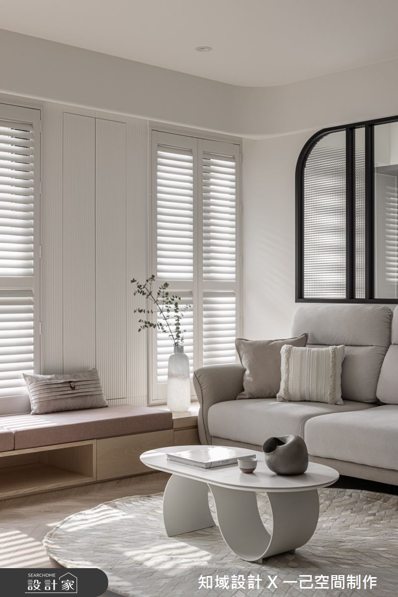 37坪新成屋(5年以下)＿混搭風客廳臥榻案例圖片＿知域設計 X 一己空間制作＿知域_簇之11